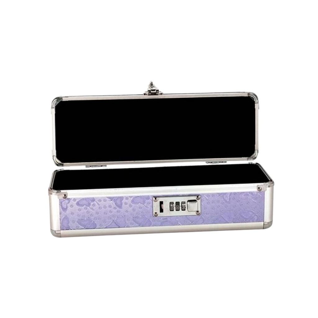 Lockable Vibrator Case - Small - Purple