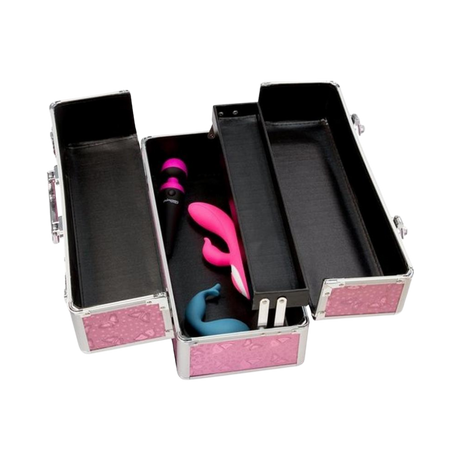 Lockable Vibrator Case - Large - Pink
