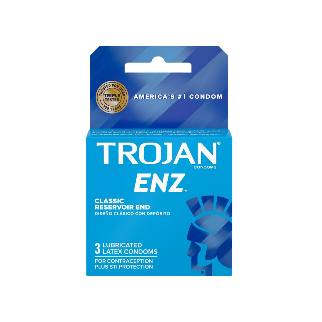 Trojan Condom Enz Lubricated 3-Pack