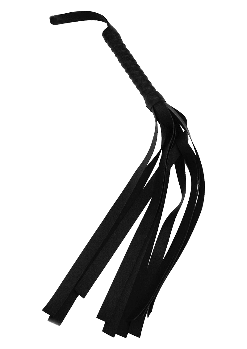 Black Faux Leather Flogger