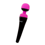 Rechargeable Silicone Personal Wand Massager - Fuschia