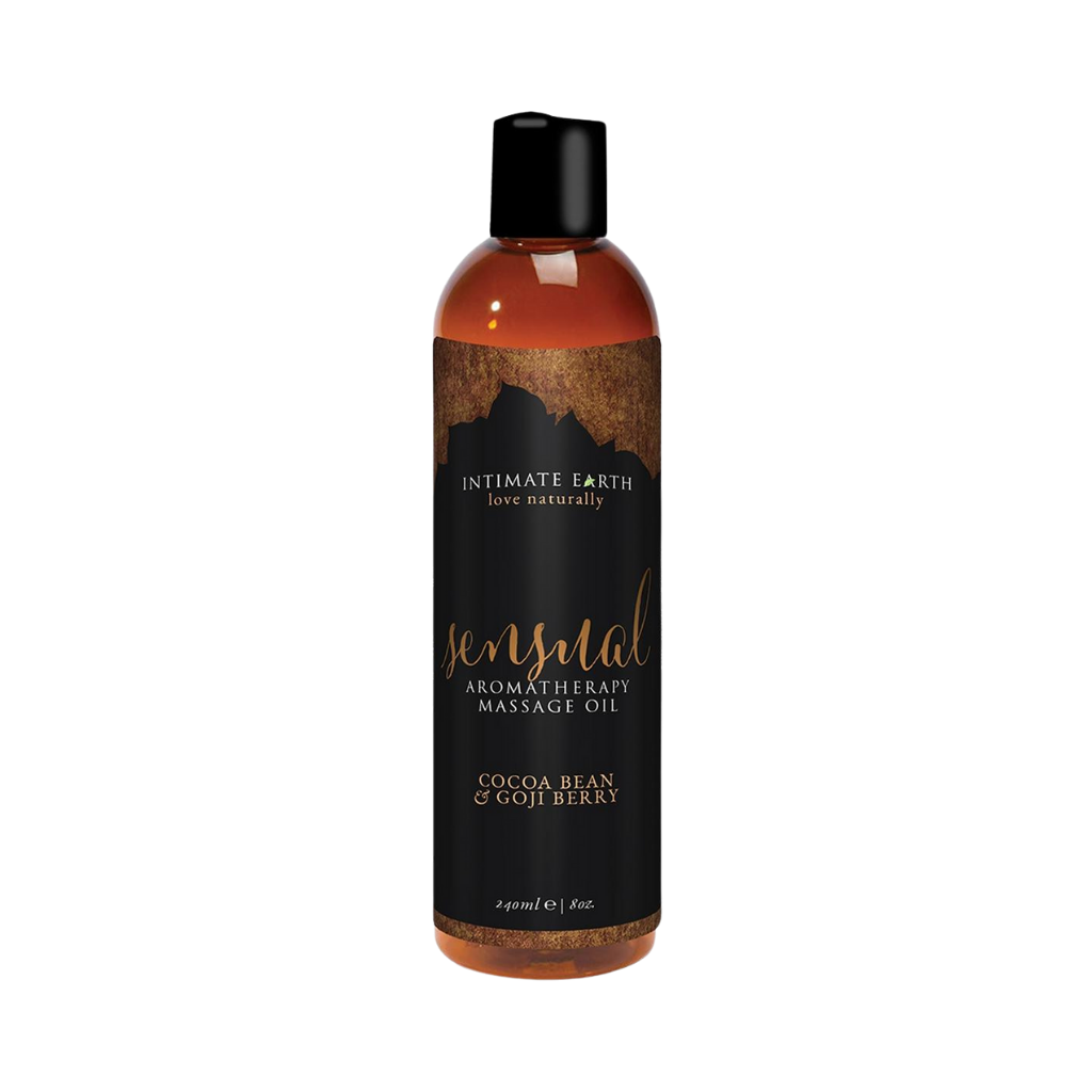 Sensual Aromatherapy Massage Oil Cocoa Bean & Goji Berry 8oz