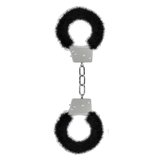 Beginner's Furry Handcuffs - Black