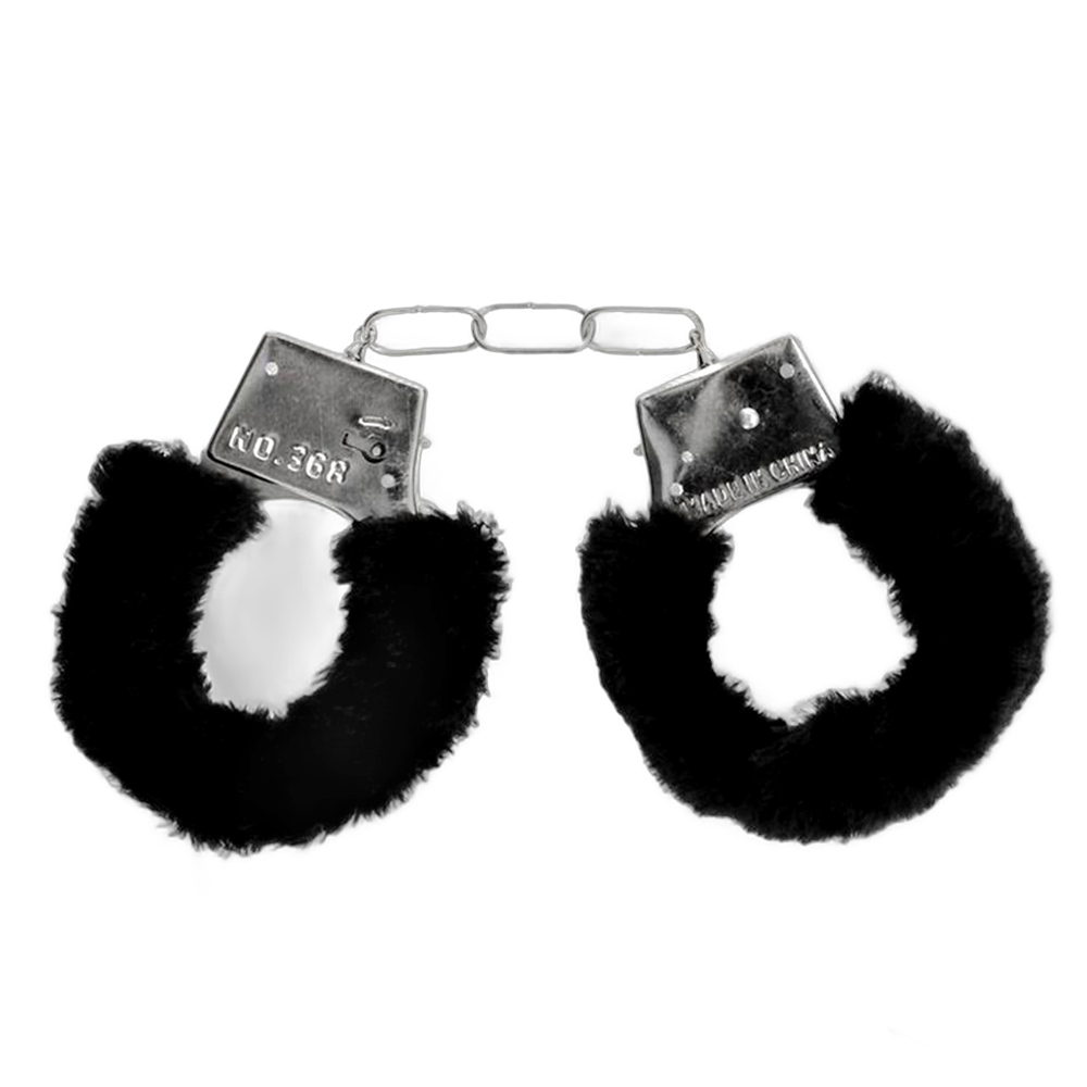 Beginner's Furry Handcuffs - Black