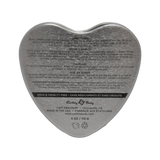 Heart-Shaped Hemp Seed Edible Massage Candle Pineapple 4oz