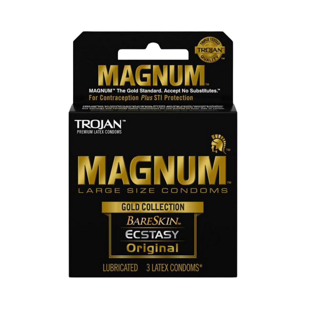 Trojan Magnum Gold Collection Large Size Condom 3-pack