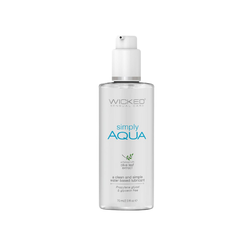 Simply Aqua Water Based Lubricant with Olive Leaf Extract 2.3oz