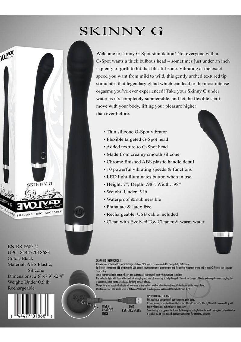 Skinny G Vibrator - Black