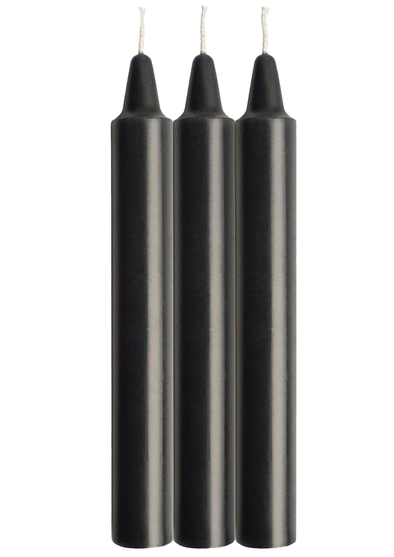 Lacire Drip Pillar Candles - Black