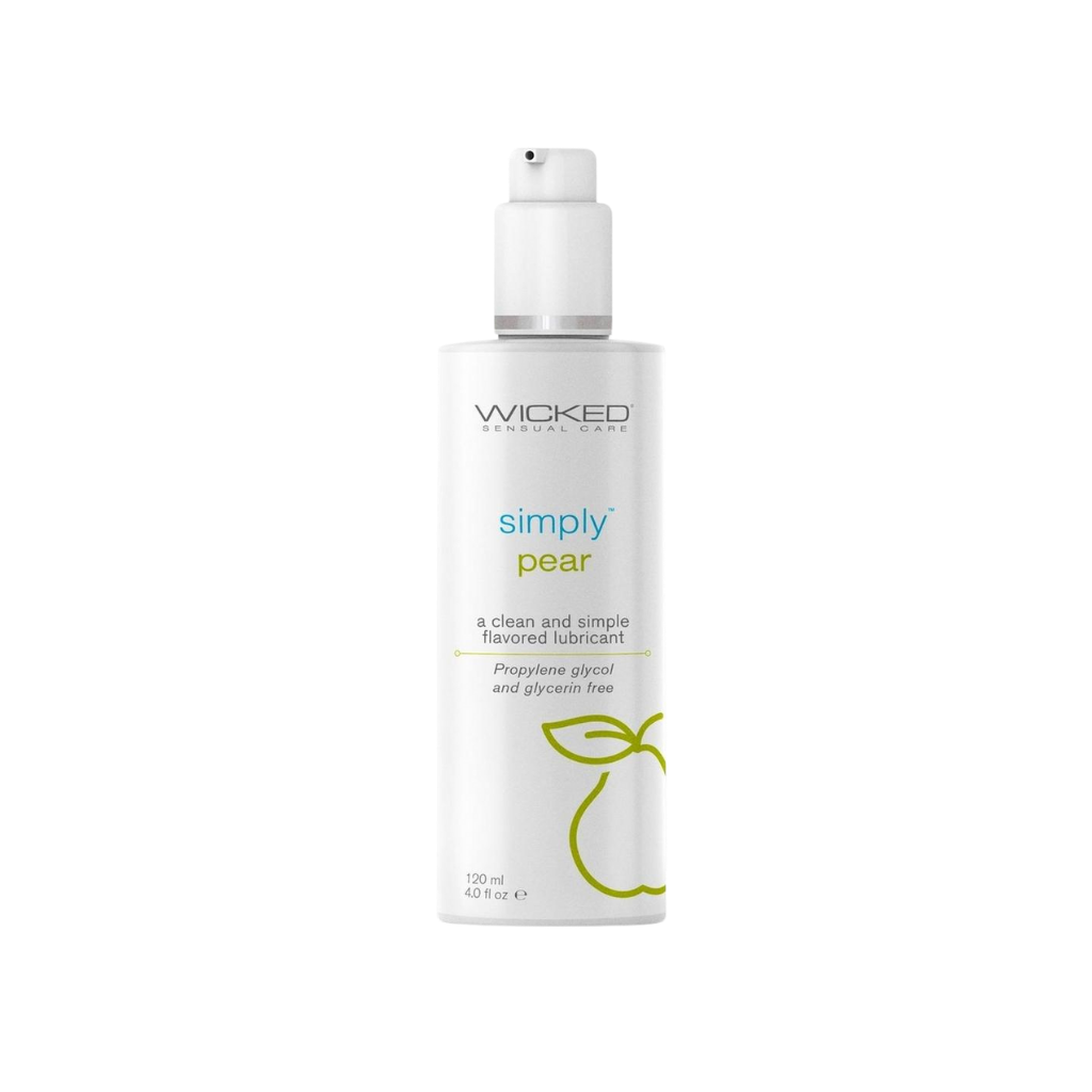 Simply Water Based Flavored Lubricant 4oz - Pear