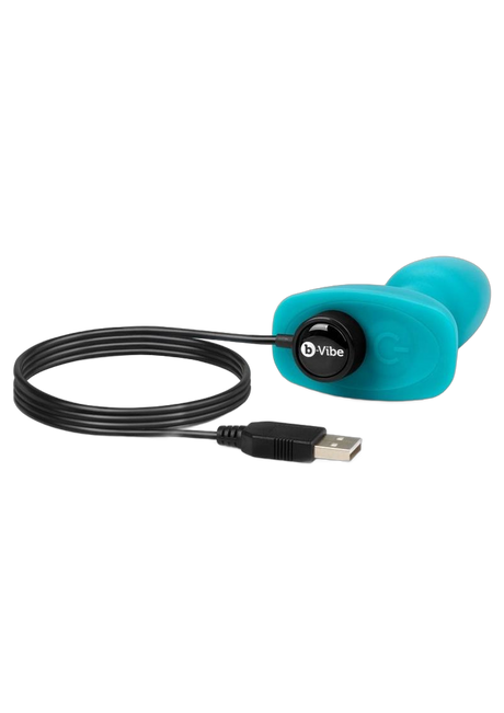 Rimming Petite Rechargeable Silicone Anal Plugs with Remote Control Teal