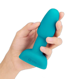 Rimming Petite Rechargeable Silicone Anal Plugs with Remote Control Teal