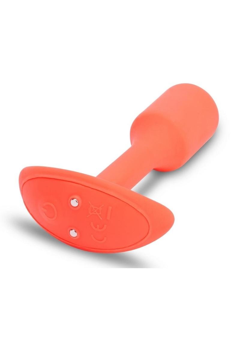 B-vibe Vibrating Snug Plug - Small Orange