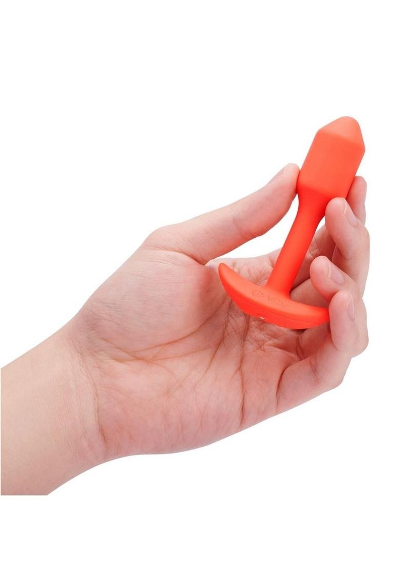 B-vibe Vibrating Snug Plug - Small Orange