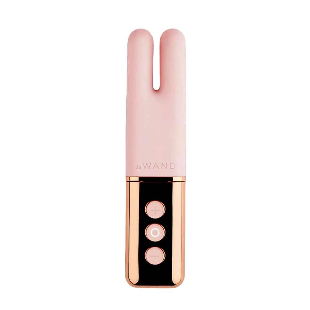 Deux Silicone Rechargeable Dual Vibrator - Rose Gold