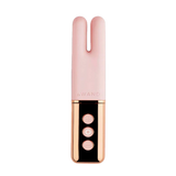 Deux Silicone Rechargeable Dual Vibrator - Rose Gold