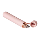 Baton Rechargeable Silicone Vibrator - Rose Gold