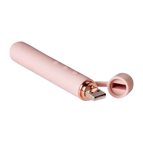 Baton Rechargeable Silicone Vibrator - Rose Gold