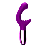 XO Rechargeable Silicone Dual Stimulating Vibrator - Cherry
