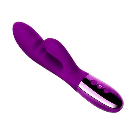 Blend Rechargeable Silicone Rabbit Vibrator - Cherry