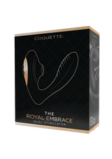 Royal Embrace Rechargeable Silicone Dual Vibrator with Clitoral Stimulator