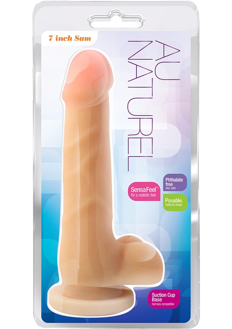 Au Naturel Sam Dildo - Vanilla - 7in