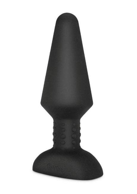 B-Vibe Rimming Plug XL Rechargeable Silicone Anal Plug - Black - XLarge