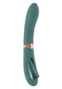 Chick Flick Rechargeable Silicone Dual Vibrator - Green