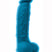 Colours Dual Density Silicone Dildo - Blue - 5in