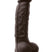 Colours Dual Density Silicone Dildo - Chocolate - 5in