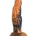 Creature Cocks Ravager Rippled Tentacled Monster Silicone Dildo - Brown/Orange/Red