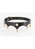 Fetish and Fashion Jezebel Collar - Black/Gold